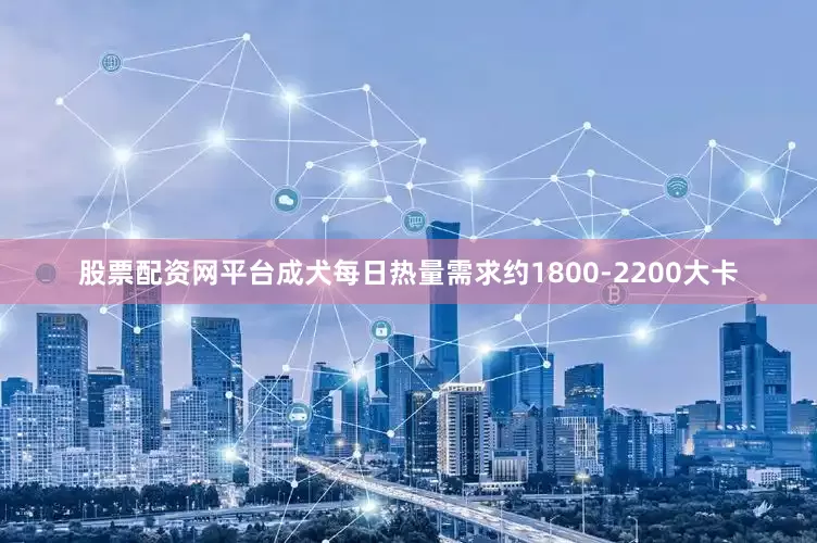 股票配资网平台成犬每日热量需求约1800-2200大卡